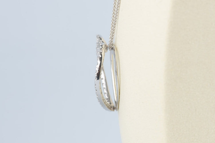 Collier Collier cœur en or blanc 18K et diamants 58 Facettes CL53500093-107