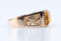 Bague 61 Bague citrine en or rose 18K 58 Facettes BGCITOC720-107