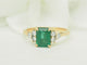 Bague 55 Bague émeraude 1,62 ct en or jaune et diamants 58 Facettes F5071