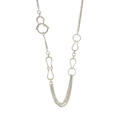 Collier Hermès Arabesque - Collier sautoir en argent 58 Facettes 50233