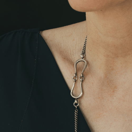 Collier Hermès Arabesque - Collier sautoir en argent 58 Facettes 50233