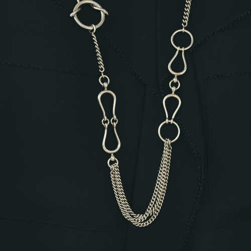 Collier Hermès Arabesque - Collier sautoir en argent 58 Facettes 50233