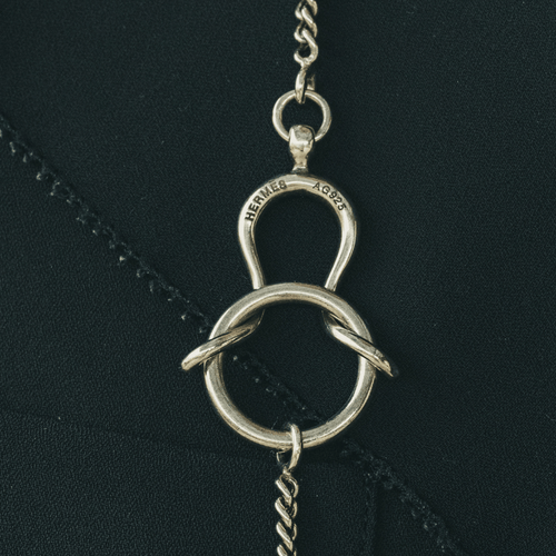 Collier Hermès Arabesque - Collier sautoir en argent 58 Facettes 50233