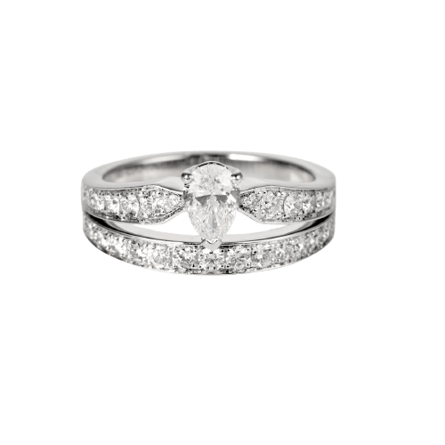Bague 50 Chaumet Joséphine - Bague en or blanc et diamants 58 Facettes -