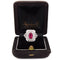 Bague 55 Bague vintage Art déco en platine avec tourmaline et diamants 58 Facettes AN650 '(0899)