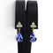 Boucles d'oreilles Boucles d'oreilles en or jaune, tanzanites et diamants 58 Facettes E011