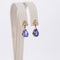Boucles d'oreilles Boucles d'oreilles en or jaune, tanzanites et diamants 58 Facettes E011