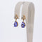 Boucles d'oreilles Boucles d'oreilles en or jaune, tanzanites et diamants 58 Facettes E011