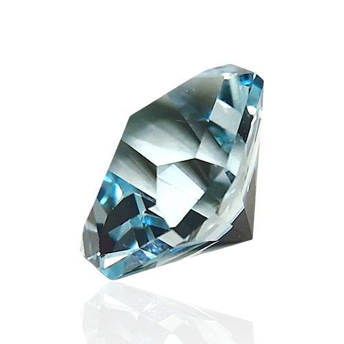 Aigue-marine du Pakistan – 11,77 carats, Taille Seewatch 58 Facettes #24-122-AMLBSW