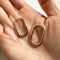 Boucles d'oreilles Jullie Big Oval - Boucles d'oreilles 58 Facettes SER1016RG