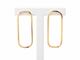 Boucles d'oreilles Boucles d’oreilles rectangles allongées en or jaune 18 carats 58 Facettes 33730
