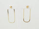 Boucles d'oreilles Boucles d'oreilles rectangulaires allongées en or jaune 58 Facettes 33730