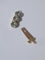Collier Fermoir ancien - Barrette en or jaune et blanc 18k et diamants 58 Facettes Fermoir