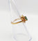 Bague 48 Bague tourbillon Toi et Moi en or 18k, émeraudes et diamants 58 Facettes A07221