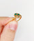Bague 48 Bague tourbillon Toi et Moi en or 18k, émeraudes et diamants 58 Facettes A07221