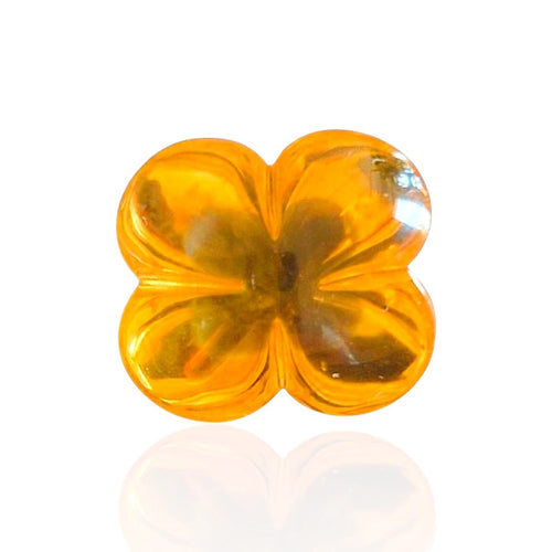 Pendentif Citrine d’Art du Brésil — 9,21 cts (Taille "Bubble" Trèfle) 58 Facettes #26-010-CTBBBZ