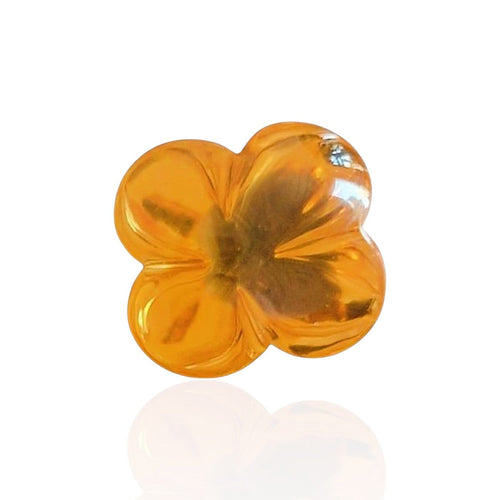 Pendentif Citrine d’Art du Brésil — 9,21 cts (Taille "Bubble" Trèfle) 58 Facettes #26-010-CTBBBZ