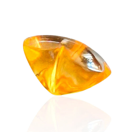Pendentif Citrine d’Art du Brésil — 9,21 cts (Taille "Bubble" Trèfle) 58 Facettes #26-010-CTBBBZ