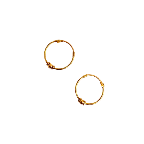 Boucles d'oreilles créoles en or jaune