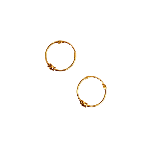 Boucles d'oreilles Boucles d'oreilles créoles vintage en or jaune 18 carats 58 Facettes