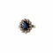 Bague 50 Bague marguerite en or blanc 18 carats, saphir et diamants, vers 1960 58 Facettes BIJ164