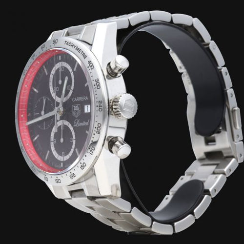 Montre TAG Heuer Carrera - Montre Calibre 16 chronographe en acier 58 Facettes MT46527