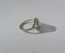 Bague 54 Bague Art déco en or blanc 18k, émeraude et diamants 58 Facettes Bague