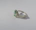 Bague 54 Bague Art déco en or blanc 18k, émeraude et diamants 58 Facettes Bague