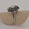 Bague 49.5 Bague en or blanc avec saphirs navette et diamant 58 Facettes 3042047