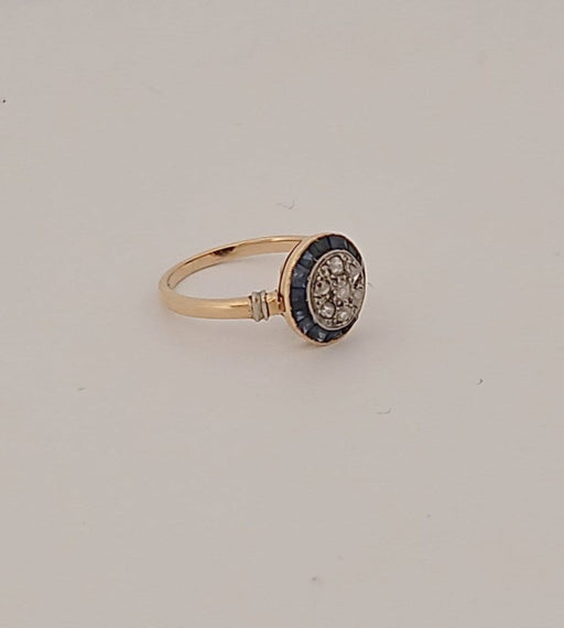 Bague 47 Bague en or jaune, saphirs et diamants 58 Facettes 2584666