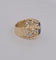Bague 52.5 Bague en or jaune avec saphir de Ceylan et diamants 58 Facettes 2820225