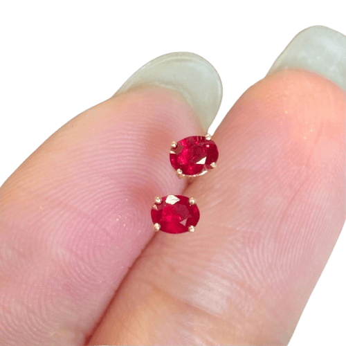 Boucles d'oreilles Jullie - Boucles d'oreilles boules en malachite verte 58 Facettes GER1014RD