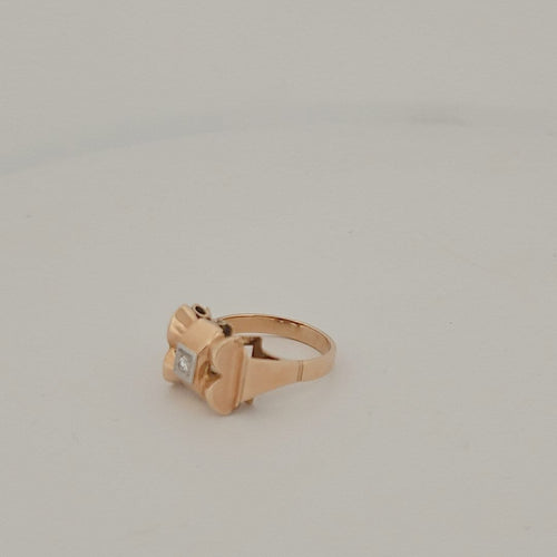 Bague 57 Tank - Bague en or jaune et diamant 58 Facettes 2909784