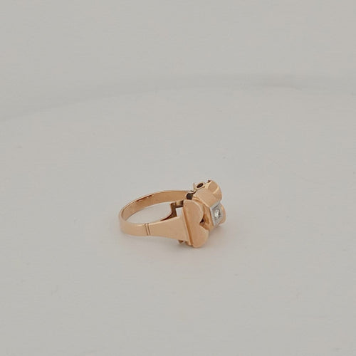 Bague 57 Tank - Bague en or jaune et diamant 58 Facettes 2909784