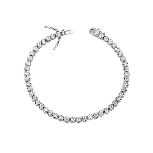 Bracelet Disco - Bracelet tennis en or blanc 18K et diamants 58 Facettes GBT1332WG