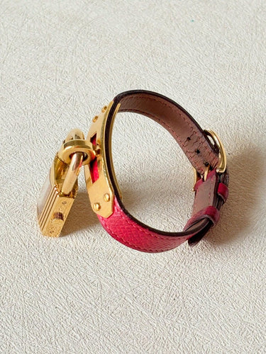 Montre Hermès Kelly - Montre cadenas en plaqué or et cuir 58 Facettes WC-2025-1806