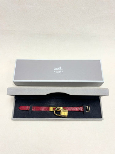 Montre Hermès Kelly - Montre cadenas en plaqué or et cuir 58 Facettes WC-2025-1806