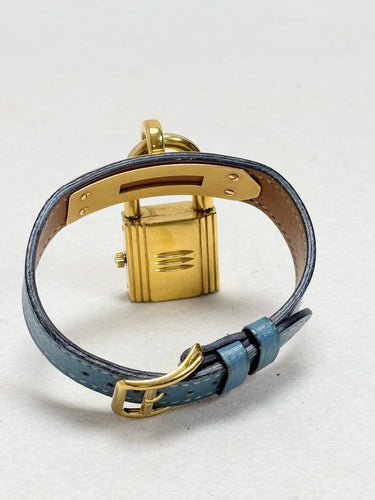 Montre Hermès Kelly - Montre en plaqué or et cuir rouge 58 Facettes WC-2025-3238