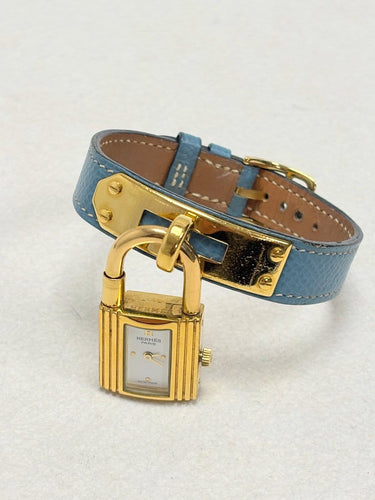 Montre Hermès Kelly - Montre en plaqué or et cuir rouge 58 Facettes WC-2025-3238