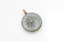Pendentif Pendentif médaillon ancien en or jaune, émail guilloché et diamant 58 Facettes 12201
