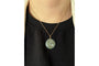 Pendentif Pendentif médaillon ancien en or jaune, émail guilloché et diamant 58 Facettes 12201
