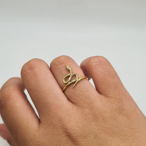 Bague 51 Bague Serpent en or jaune 18 carats 58 Facettes #BT