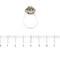Bague 54 Bague fleur en or blanc et diamants 58 Facettes 39574