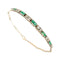 Bracelet Art déco - Bracelet en or blanc avec émeraudes et diamants 58 Facettes 39524