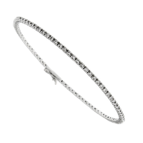 Bracelet Bracelet tennis en or blanc et diamants 0,87 ct 58 Facettes 41950
