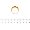 Bague 59 Bague homme en or jaune et rubis synthétique 58 Facettes 41489