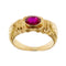 Bague 59 Bague homme en or jaune et rubis synthétique 58 Facettes 41489