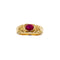 Bague 59 Bague homme en or jaune et rubis synthétique 58 Facettes 41489