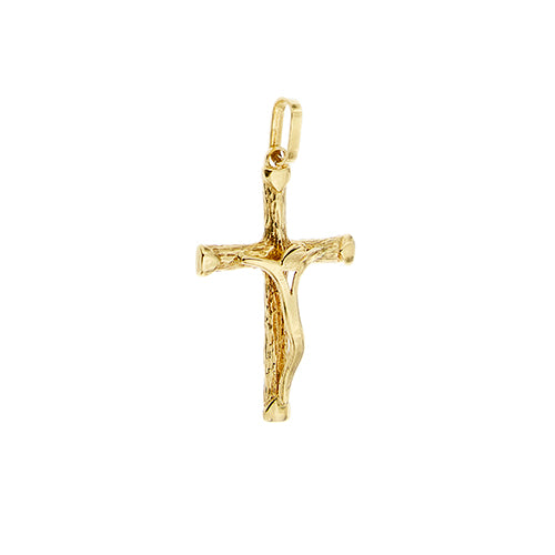 Pendentif Pendentif croix avec Jésus en or jaune 58 Facettes 35213