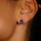 Boucles d'oreilles Boucles d'oreilles en or jaune 18 ct, tanzanites et diamants 58 Facettes E013